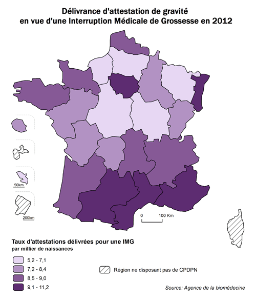 Figure CPDPN2. Délivrance d'attestations de gravité en vue d'une interruption médicale de grossesse