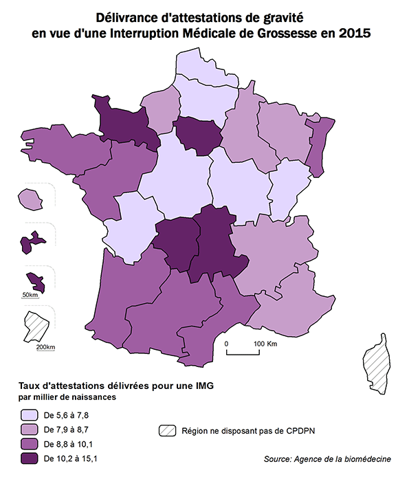 Figure CPDPN4. Délivrance d'attestations de particulière gravité  pour motif fœtal en vue d'une interruption médicale de grossesse