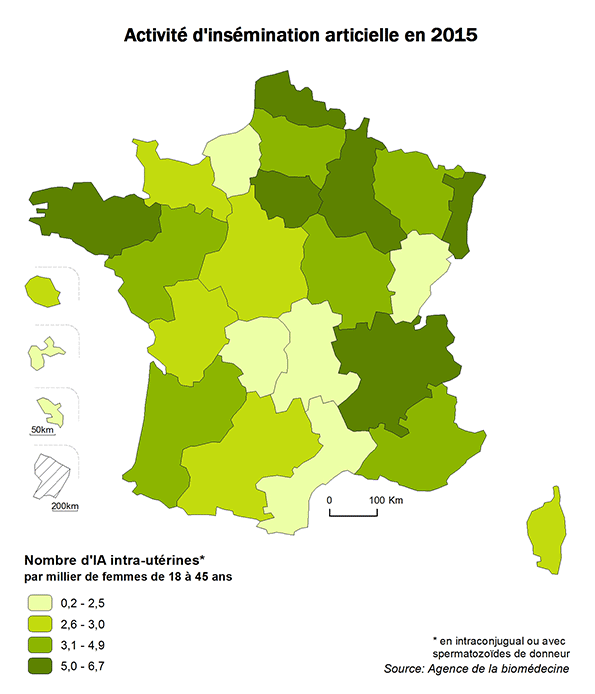 Figure AMP5. Activité d'insémination artificielle 2015