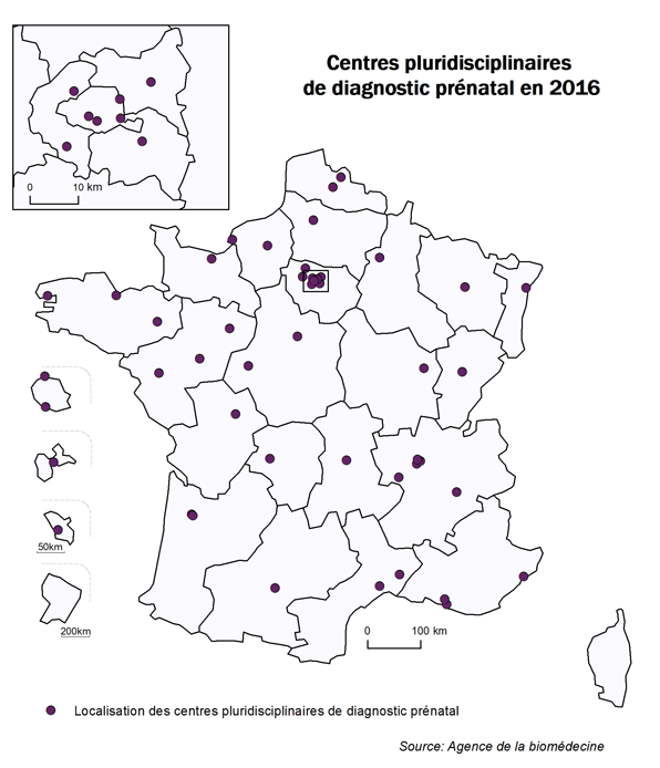 Figure CPDPN1. Répartition sur le territoire des CPDPN en    2016