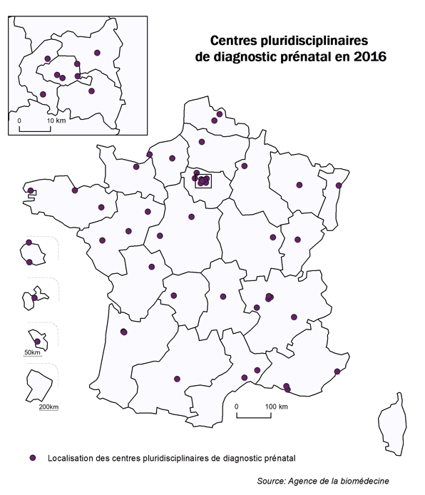 Figure CPDPN1. Répartition sur le territoire des CPDPN en 2016