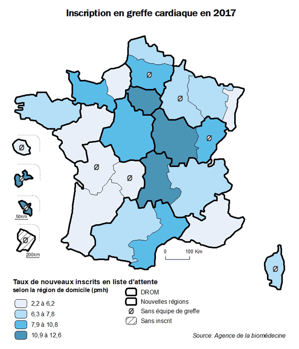 Figure AR C1. Inscription en greffe cardiaque en 2017