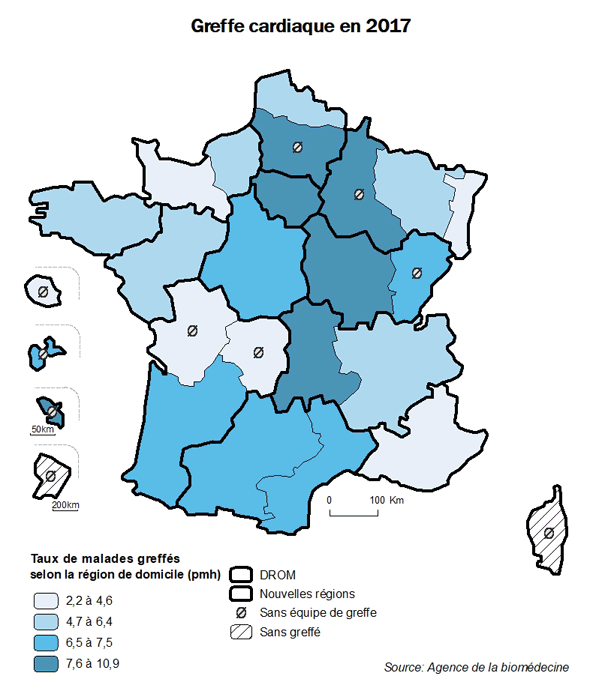 Figure AR C2. Greffe cardiaque en 2017