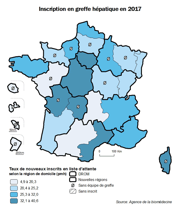 Figure AR F1. Inscription en greffe hépatique en 2017