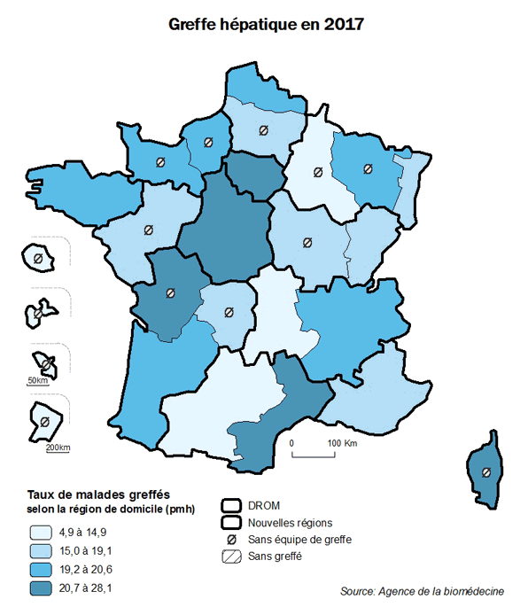 Figure AR F2. Greffe hépatique en 2017