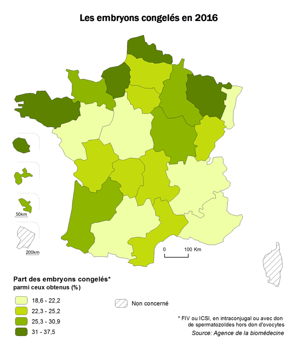 Figure AMP15. Les embryons congelés en 2016