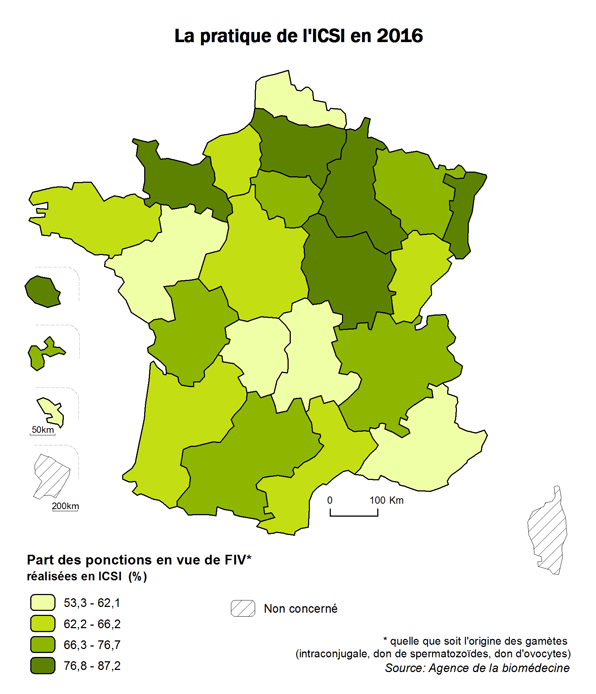 Figure AMP7. La pratique de l'ICSI en 2016